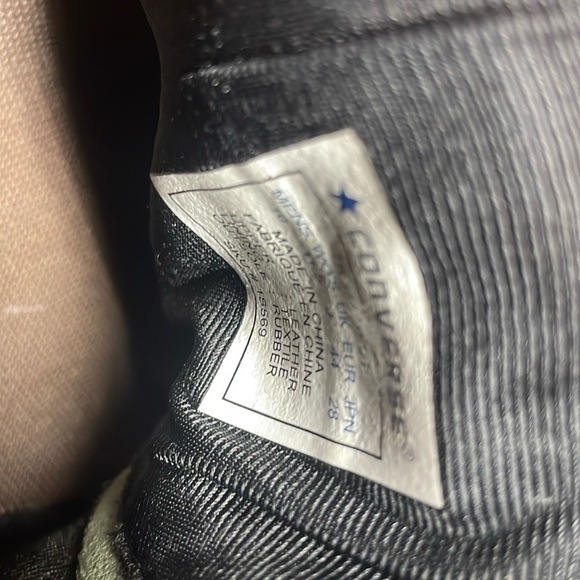 Vintage Converse All Star Green Leather a sneakers Size 10 - Picture 3 of 7